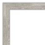 Specchio da parete stretto con cornice, 81 x 66 cm, finitura Dove Graywash