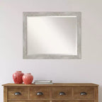 Specchio da parete stretto con cornice, 81 x 66 cm, finitura Dove Graywash