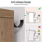 Comò in Legno Alto a 5 Cassetti con Design a Fantasia Vintage, Comò Moderno con Cassetti Profondi per Camera da Letto, Soggiorno, Ingresso