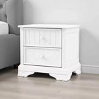 Royal Hampton Nightstand 2 Drawers w Round Knobs, 24 Inch