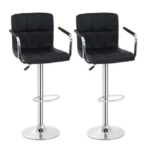BestMasssage Bar Stools Set of 2 Adjustable Bar Stool Bar Chairs
