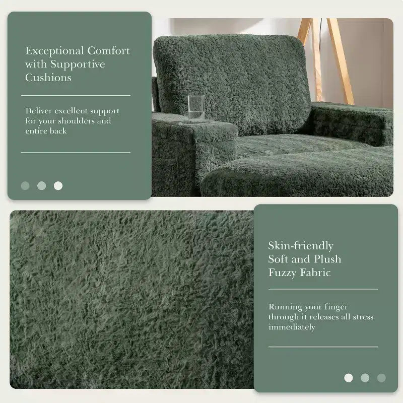 David Chaise Lounge Reclinabile con Ottomana Contenitore da Interno 42