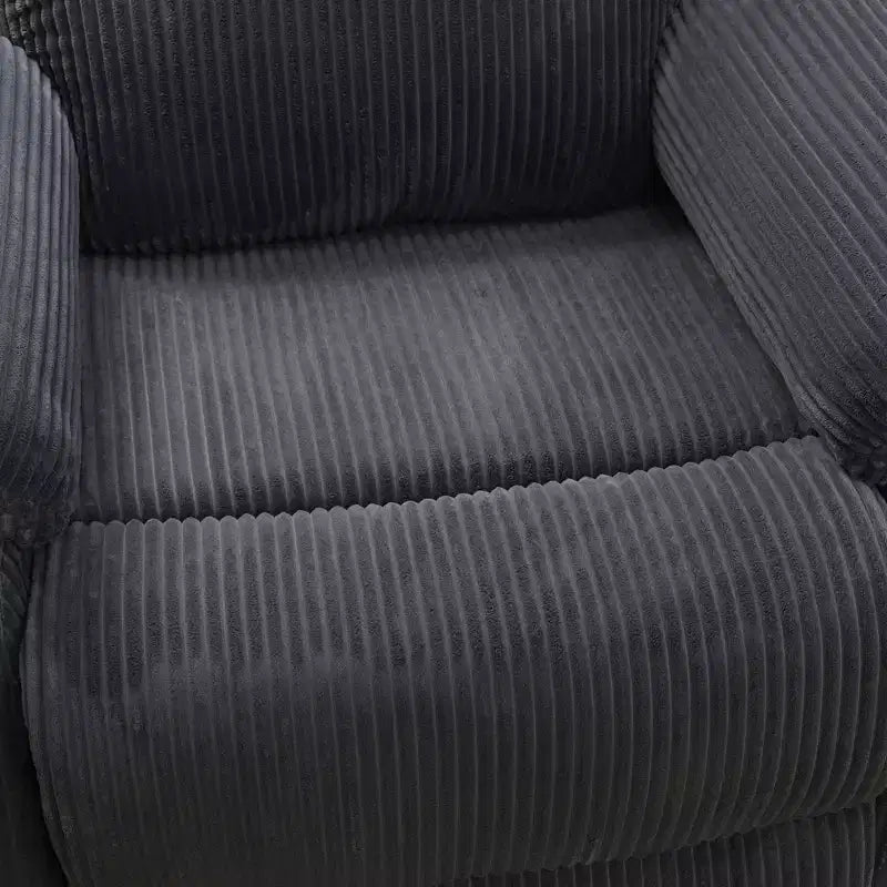 Poltrona Reclinabile Elettrica, Poltrona Reclinabile Manuale in Tessuto con Schienale Regolabile per Soggiorno, Grigio Scuro