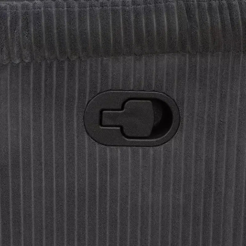 Poltrona Reclinabile Elettrica, Poltrona Reclinabile Manuale in Tessuto con Schienale Regolabile per Soggiorno, Grigio Scuro