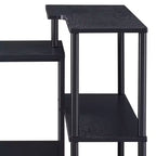 Scrivania moderna con ripiani a 3 livelli, scrivania da ufficio con ampio piano di lavoro, scrivania in piedi per ufficio, sala lettura, camera da letto