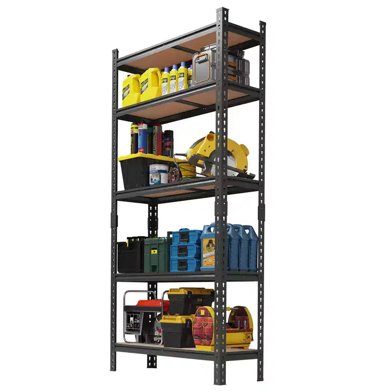 COZONY Heavy Duty Storage Shelves 5-Tier Adjustable Metal Shelving Unit Boltless Assembly High Capacity for Garage Basement Pantry