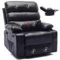 PU Leather Extra Wide Manual Recliner for Adults, 1.5X Sponge Comfort Arm and Back, for Living Room, Bedroom
