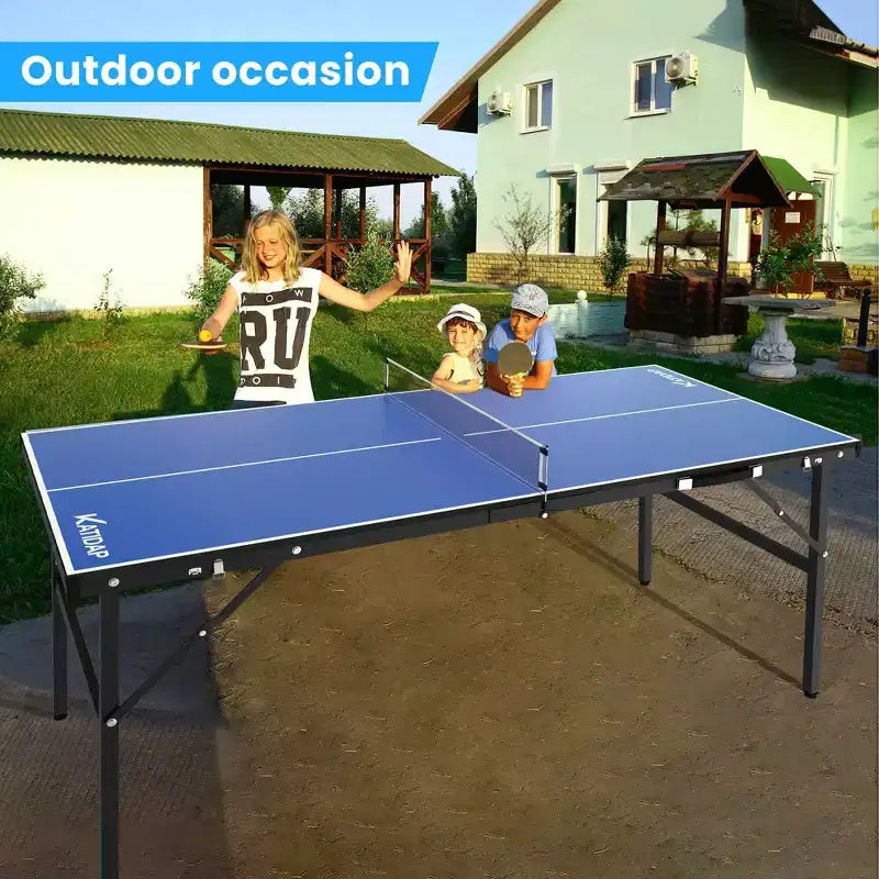 Tavolo da Ping Pong, Tavolo da Ping Pong Pieghevole per Uso Interno Esterno