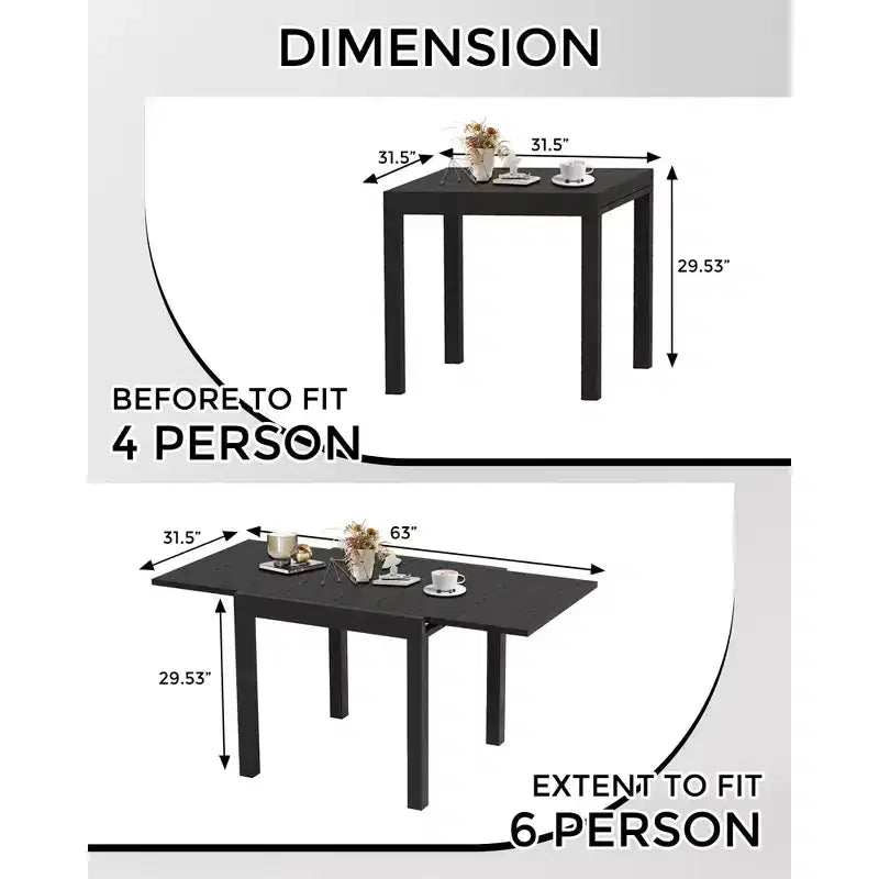 Tavolo da Pranzo Estensibile - Tavolo da Pranzo Esterno per 4-6 Persone, Tavolo da Pranzo da Giardino 80-160 cm, Telaio a Doghe in Alluminio, per Ristoranti, Esterni, Piscine