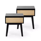 Comodino scandinavo a 1 cassetto (confezione da 2)