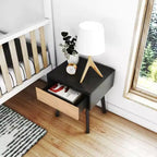 Comodino scandinavo a 1 cassetto (confezione da 2)
