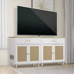Elegante intreccio in rattan, struttura in truciolato, interno spazioso per gatti e design elegante