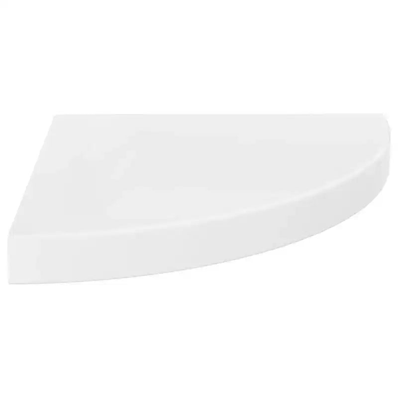 Mensola angolare Bianco lucido MDF a nido d'ape, metallo 35x35x3.8 cm