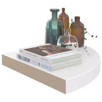 Mensola angolare Bianco lucido MDF a nido d'ape, metallo 35x35x3.8 cm