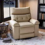 Power Recliner Chair - Heat and Massage, Adjustable Electric Recliner Ergonomic PU Leather Single Sofa, Padded Seat, Lazy Chair for Living Room