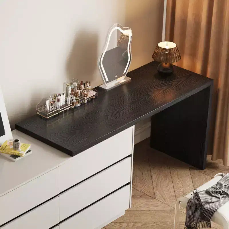 Comò Moderno Estensibile con 6 Cassetti Contenitori, Configurazione Reversibile Sinistra o Destra, Comò Contenitore per Camera da Letto e Spogliatoio