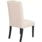 Confezione da 2 sedie da pranzo trapuntate Provence, beige