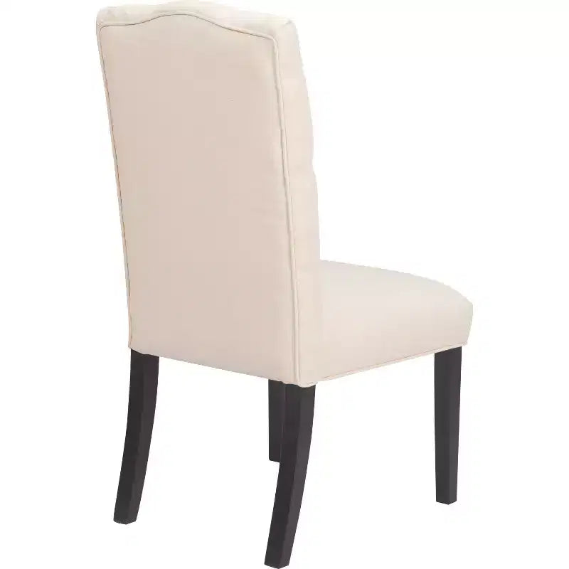 Confezione da 2 sedie da pranzo trapuntate Provence, beige
