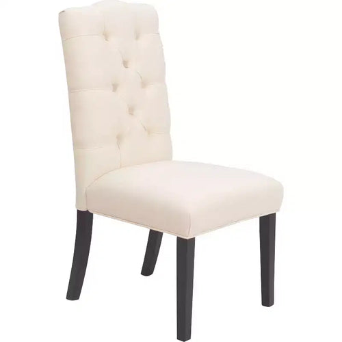 Confezione da 2 sedie da pranzo trapuntate Provence, beige