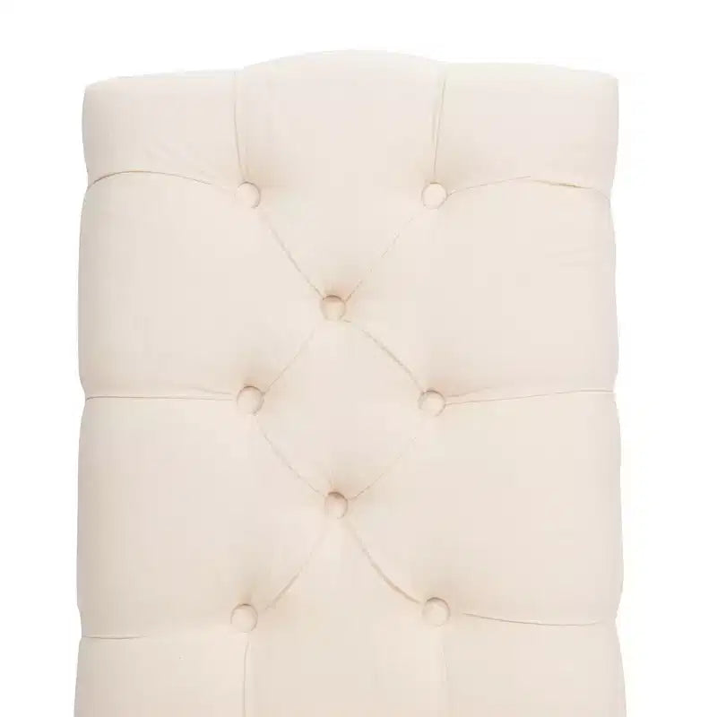 Confezione da 2 sedie da pranzo trapuntate Provence, beige