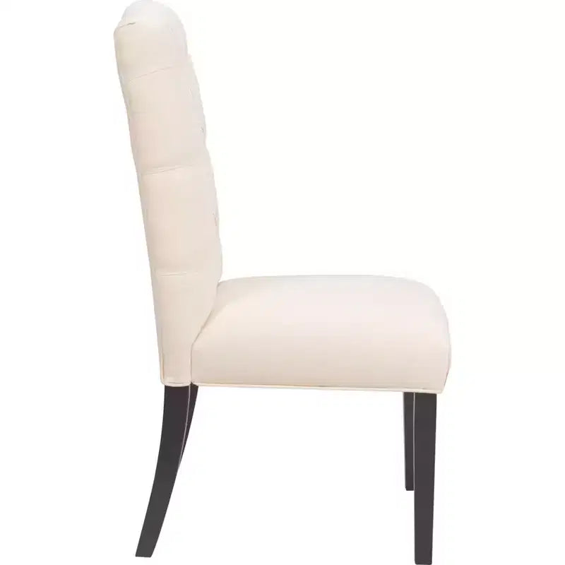 Confezione da 2 sedie da pranzo trapuntate Provence, beige