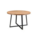 48" Blossom Round Sheesham Wood Dining Table Brown - Timbergirl: Handcrafted, Seats 4-6