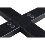 Tavolo da pranzo rotondo Blossom 48" in legno di sheesham marrone, fatto a mano, per 4-6 persone