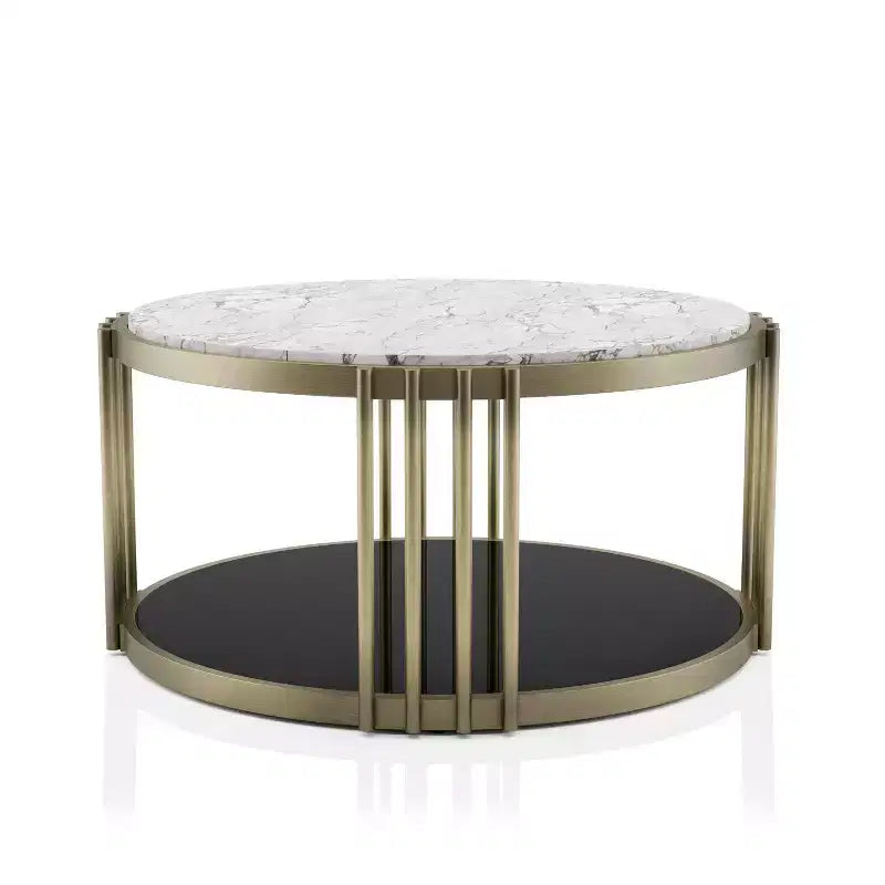 Tavolino Solstice Glam in Ottone Anticato