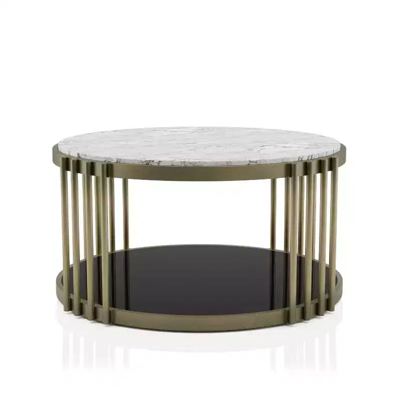 Tavolino Solstice Glam in Ottone Anticato