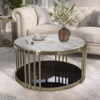 Tavolino Solstice Glam in Ottone Anticato
