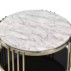 Tavolino Solstice Glam in Ottone Anticato
