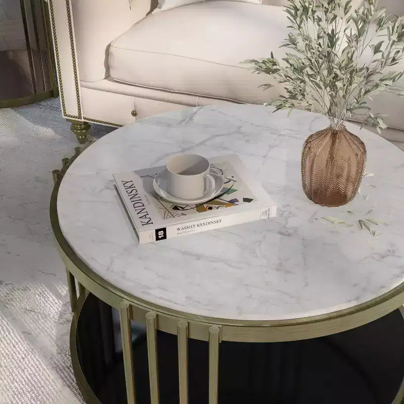Tavolino Solstice Glam in Ottone Anticato