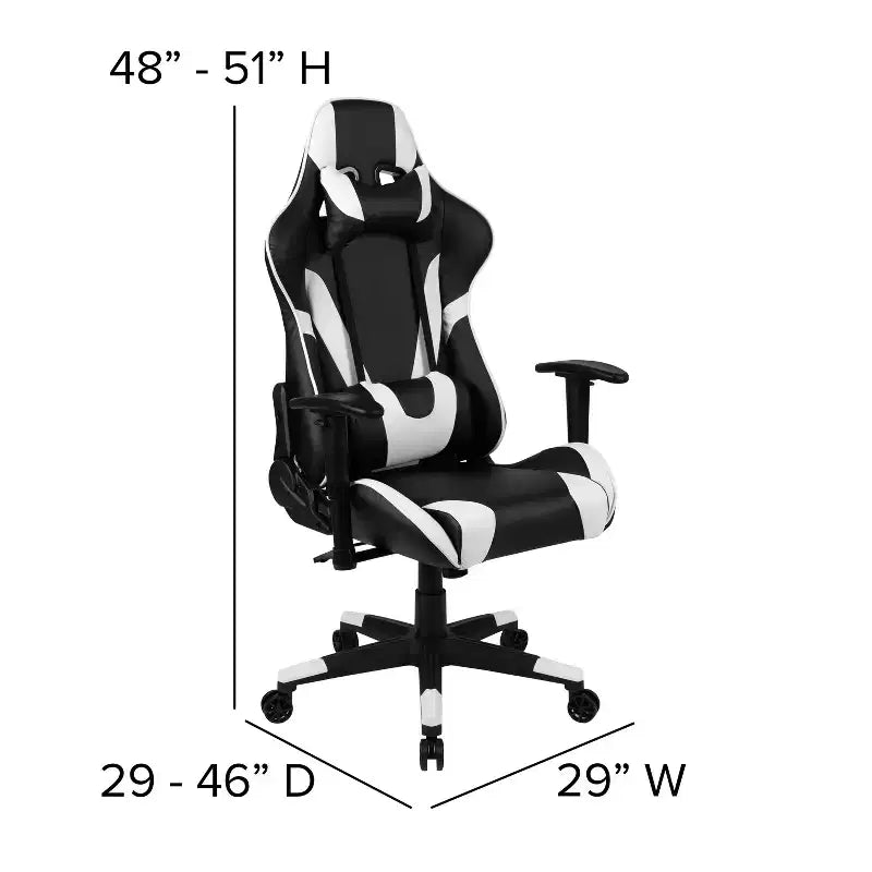Scrivania da gaming con portabicchieri/gancio per cuffie e sedia reclinabile
