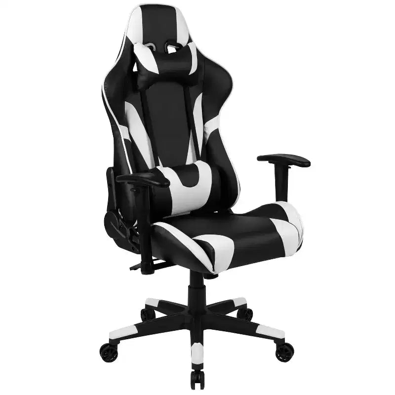 Scrivania da gaming con portabicchieri/gancio per cuffie e sedia reclinabile
