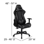 Scrivania da gaming con portabicchieri/gancio per cuffie e sedia reclinabile