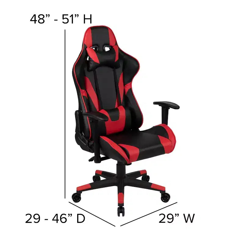 Scrivania da gaming con portabicchieri/gancio per cuffie e sedia reclinabile