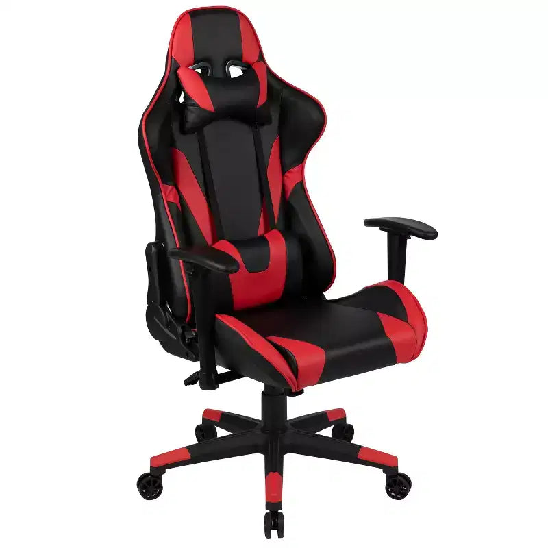 Scrivania da gaming con portabicchieri/gancio per cuffie e sedia reclinabile