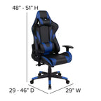 Scrivania da gaming con portabicchieri/gancio per cuffie e sedia reclinabile