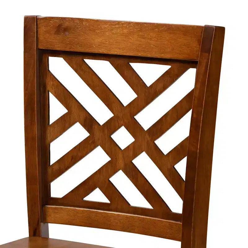 Set di 2 sgabelli da bancone Caron Wood