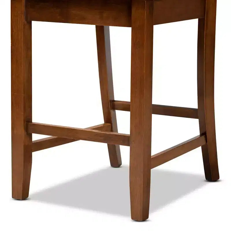 Set di 2 sgabelli da bancone Caron Wood