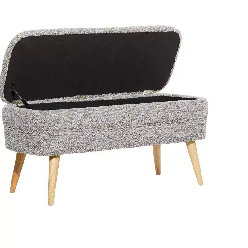 Panca contenitore contemporanea in legno 19 x 40